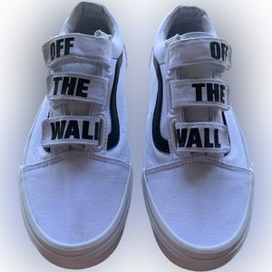womens white velcro vans